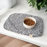 WATERPROOF LEOPARD BOWL MAT