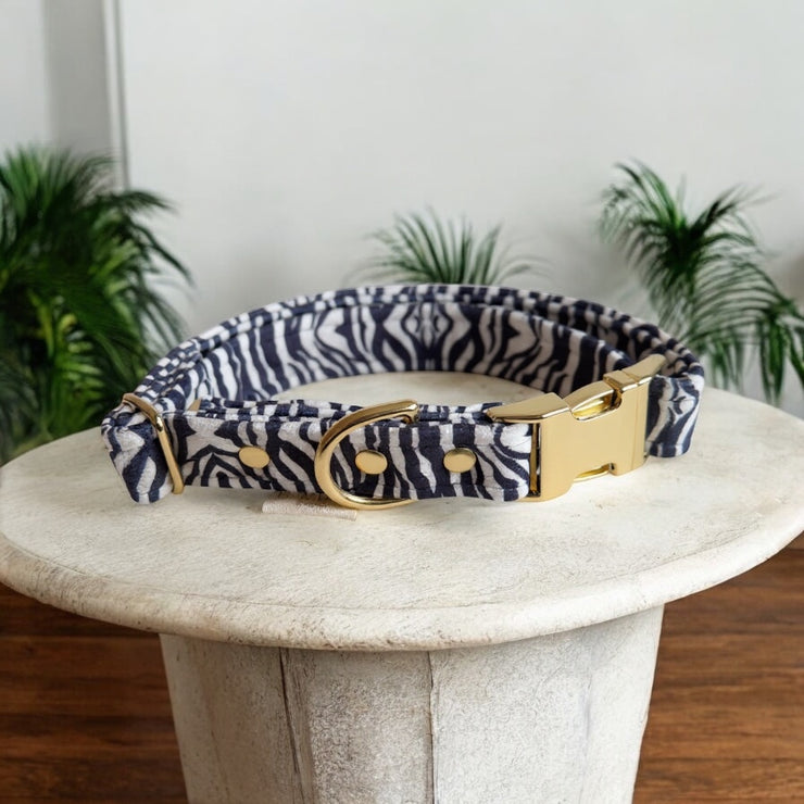 COLLIER CHIEN - SAUVAGE - VELOURS