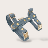 HARNAIS CHAT EN JEAN RECYCLÉ - Re-Jean Pets