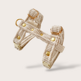 HARNAIS CHAT VELOURS CÔTELÉ - ÉCRU