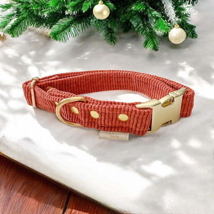 WINTER VELVET CLIP DOG COLLAR