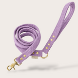 LAISSE CHIEN ET CHAT VELOURS CÔTELÉ LILAS
