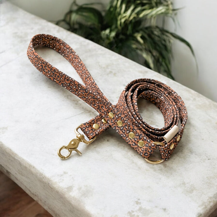 DOG AND CAT LEASH - WATERPROOF LEOPARD