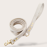 LAISSE CHIEN ET CHAT VELOURS CÔTELÉ - ÉCRU