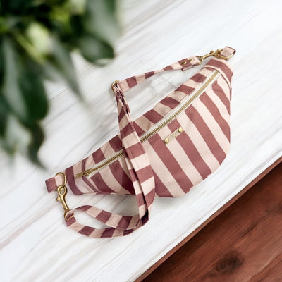 SAC BANANE - RAYURES - IMPERMÉABLE