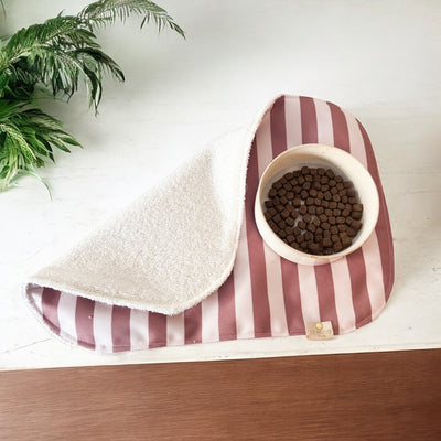TAPIS DE GAMELLE - RAYURES - IMPERMÉABLE