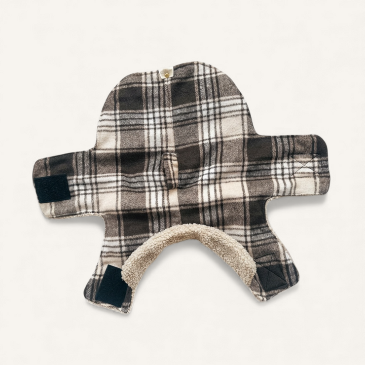 MANTEAU POUR CHIEN ET CHAT TARTAN - BEIGE/MARRON