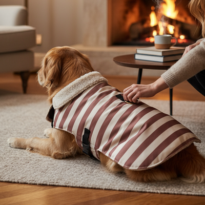 MANTEAU POUR CHIEN IMPERMÉABLE - RAYURES