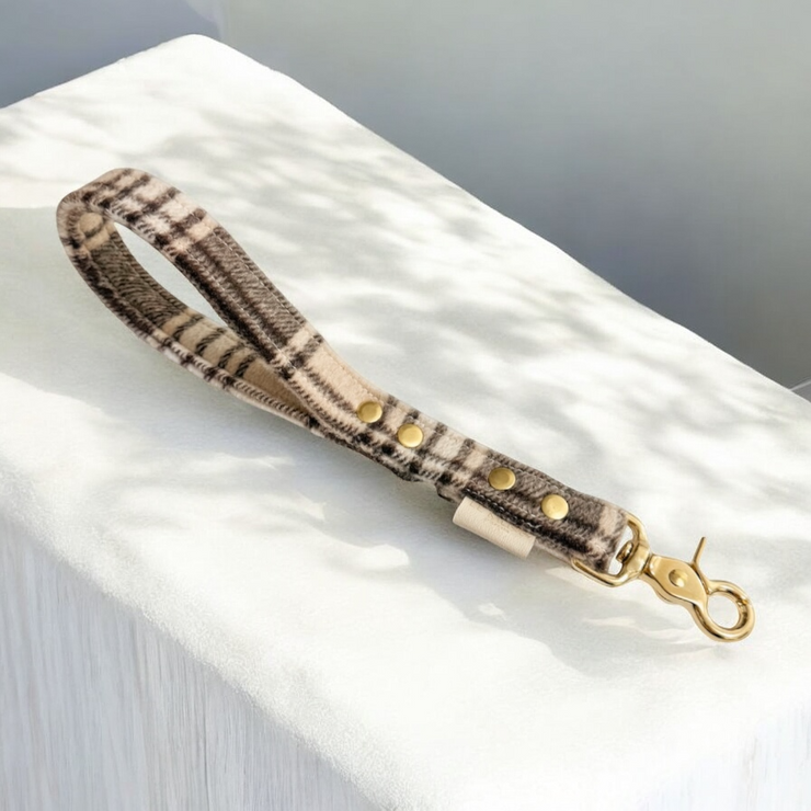 POIGNÉE - TARTAN - MARRON/BEIGE